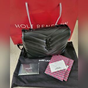 authentic ysl quilted leather med lou lou